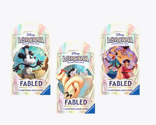 Disney Lorcana: Fabled Sleeved Booster Pack Art Bundle [Set of 3] - Fabled (9)